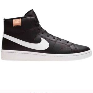 Nike Court Royale 2 Black and White Mid-Top Sneakers 7